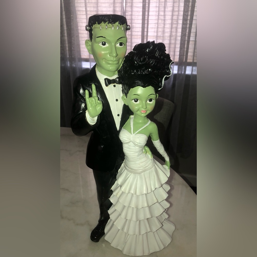 💚🖤 Frankenstein and Bride - Approx 17 inches